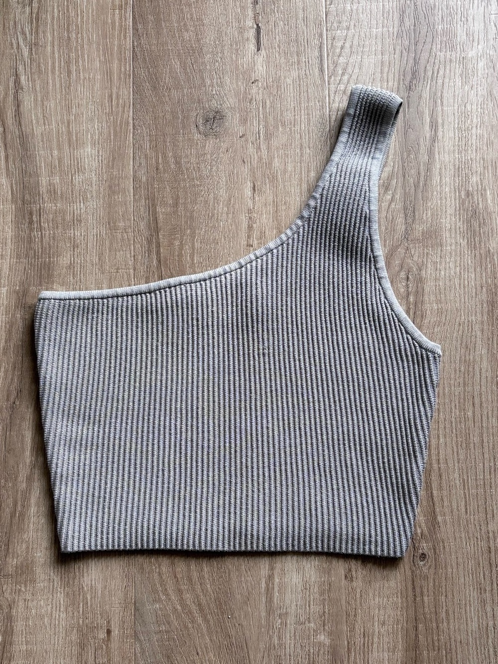Babaton Sculpt Knit One Shoulder Cropped Top